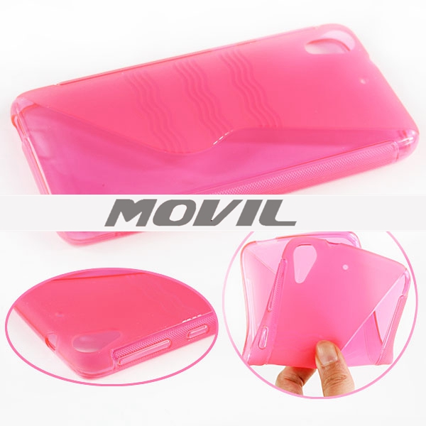 NP-2040 Transparente tpu funda para HTC Desire 626-6